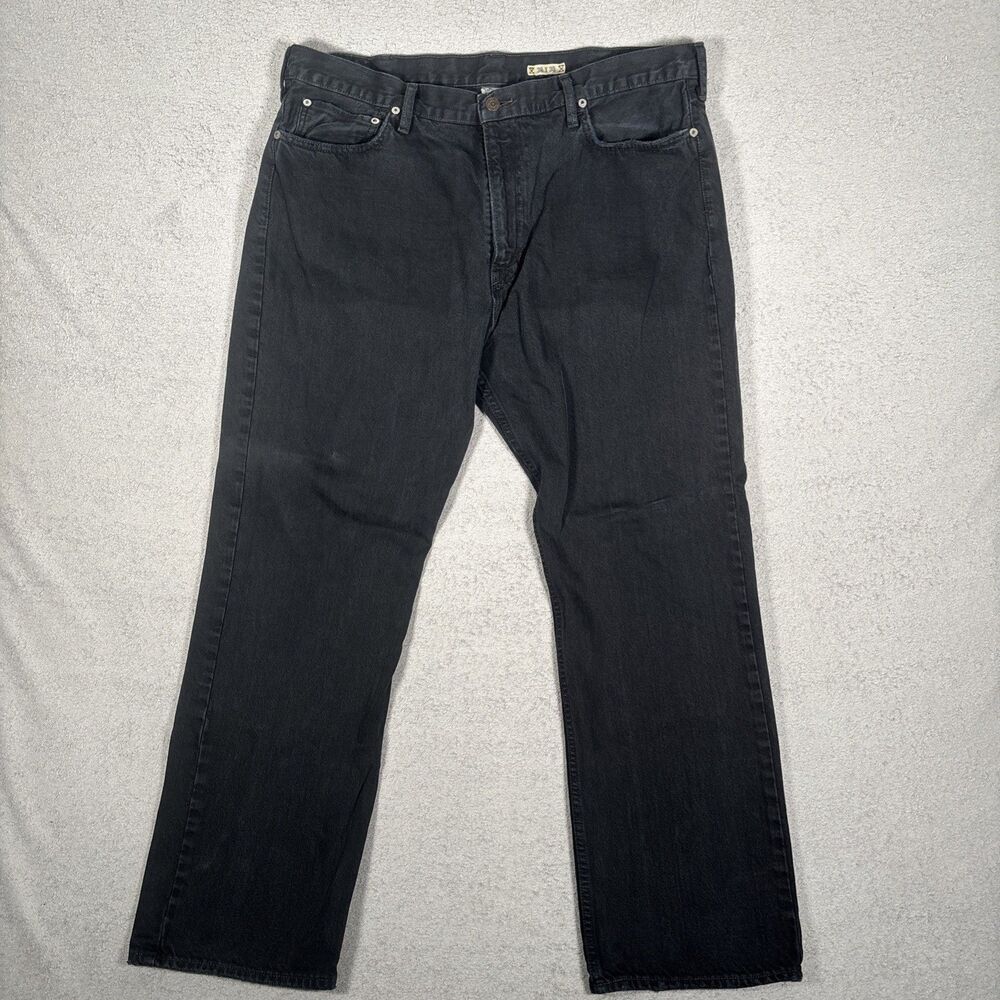 Polo Ralph Lauren Jeans Men’s Size 38x30 Hudson Black Straight Leg USA Grunge